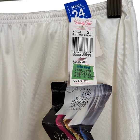 NEW old Stock VINTAGE Vanity Fair cream fashion slip Jordan Marsh SMALL - Picture 3 of 6